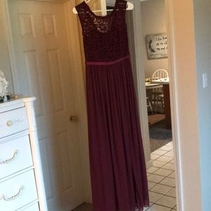 Stunning Maroon Bridesmaid Dress